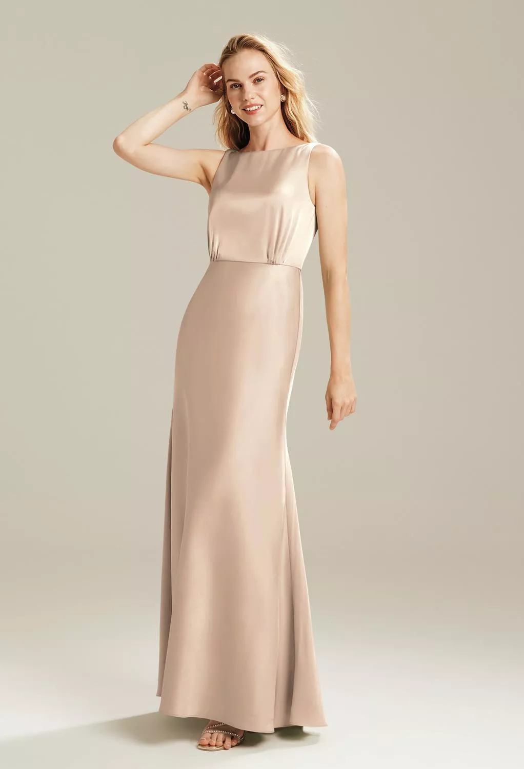 AW Giselle Taupe  Wedding Guest Dresses